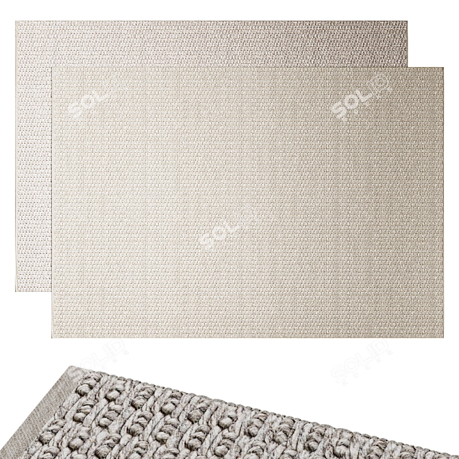 Marco Rug Collection: Ice & Silver 3D model image 1