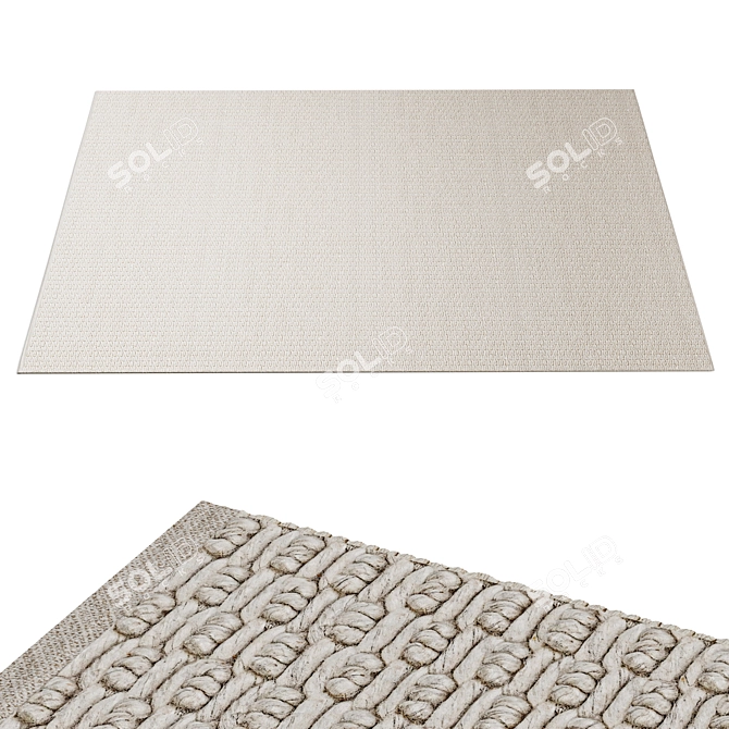 Marco Rug Collection: Ice & Silver 3D model image 2