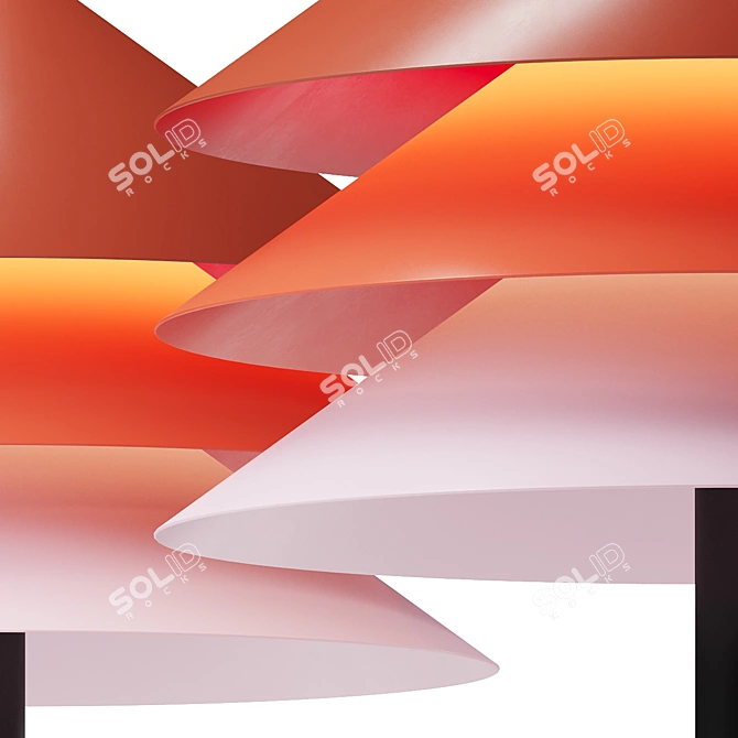  Multicolor Desk Lamp Shade 3D model image 2