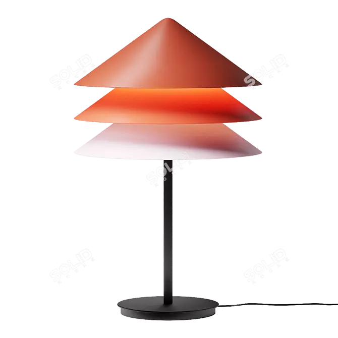  Multicolor Desk Lamp Shade 3D model image 4