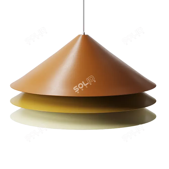 Multicolor Pendant Lamp Shade 3D model image 1