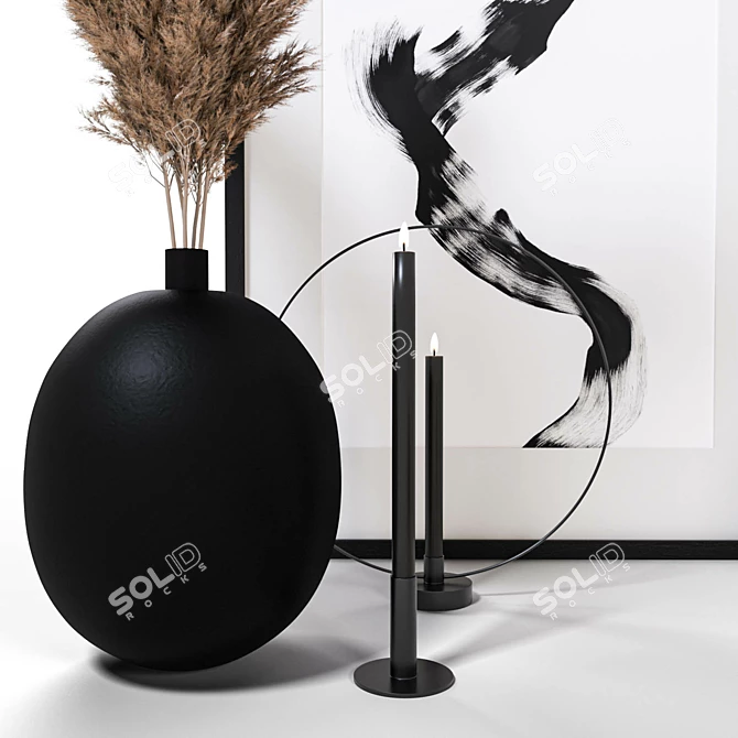 Pampas Decor Set with Turbosmooth 3D model image 2