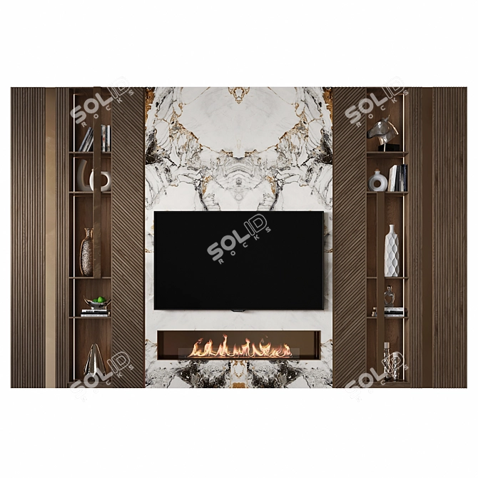 Premium 55" TV Wall Mount 3D model image 2