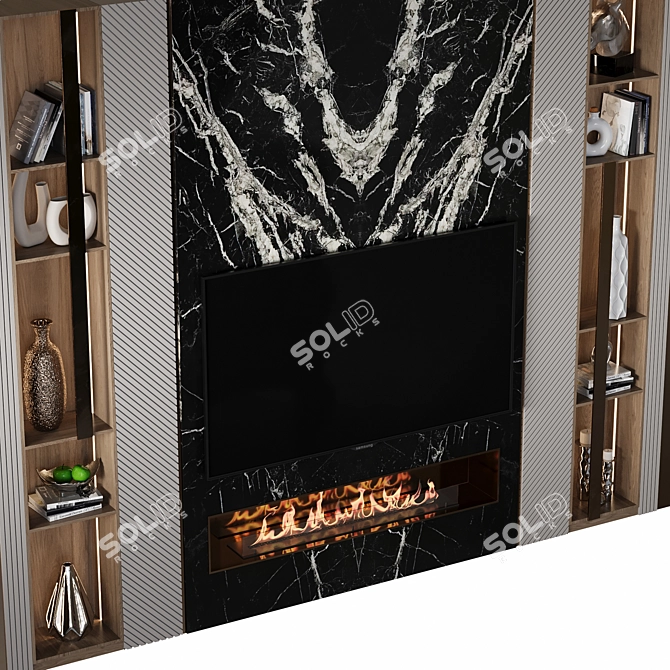  Wall-Mounted TV Stand 3D model image 5