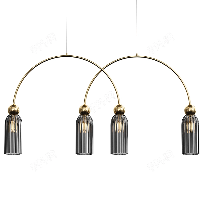 Antic Maytoni 4-Light Pendant 3D model image 1