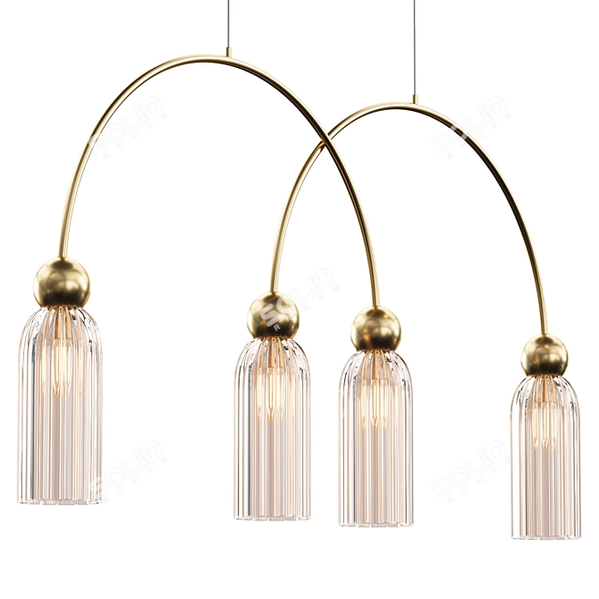 Antic Maytoni 4-Light Pendant 3D model image 2