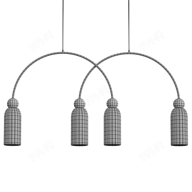 Antic Maytoni 4-Light Pendant 3D model image 4