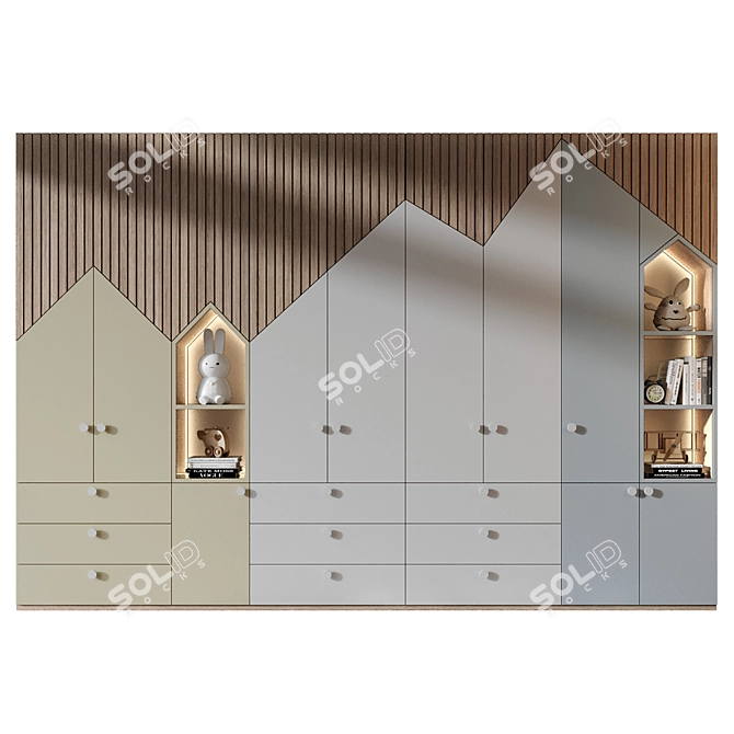 Custom 3D Furniture Set 3D model image 1