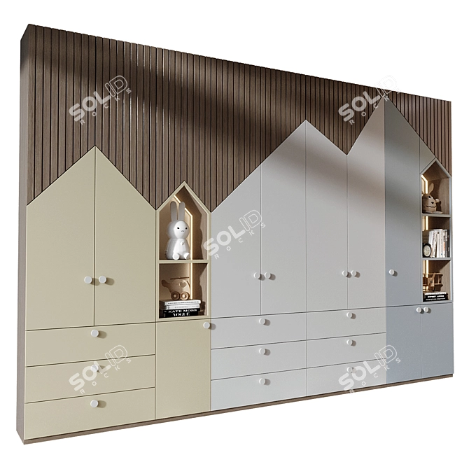 Custom 3D Furniture Set 3D model image 2