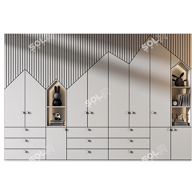 Custom 3D Furniture Set 3D model image 4