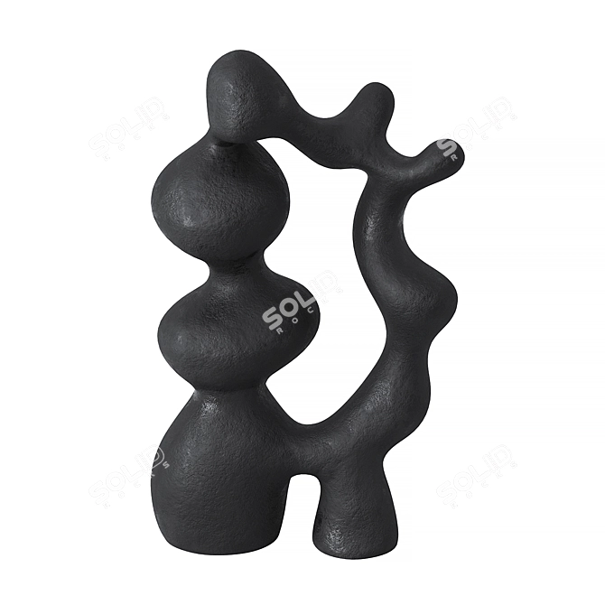 Modern Abstract Sculpture Set 01 3D model image 4