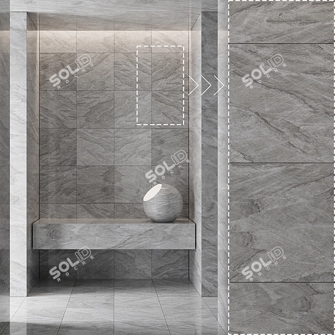 Corona Tile Marble Stone Panels 3D model image 4