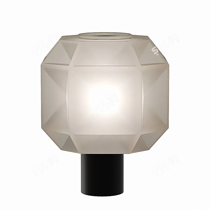 Sleek Cubo Table Lamp 3D model image 2