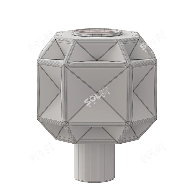 Sleek Cubo Table Lamp 3D model image 4