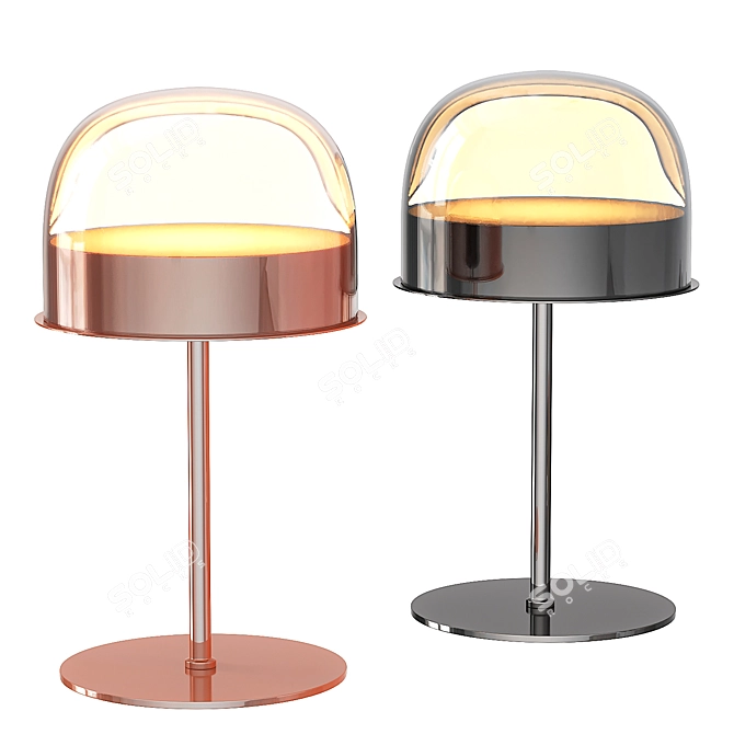  Equatore Glass Shade Table Lamp 3D model image 1