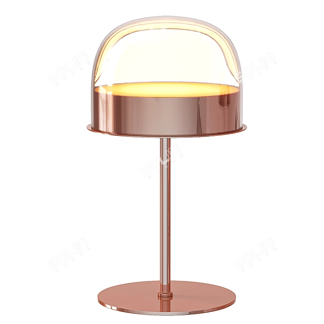  Equatore Glass Shade Table Lamp 3D model image 3