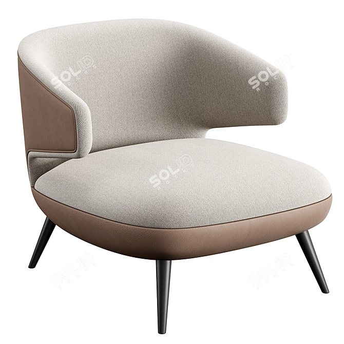  Stylish Oleo Konyshev Armchair 3D model image 3