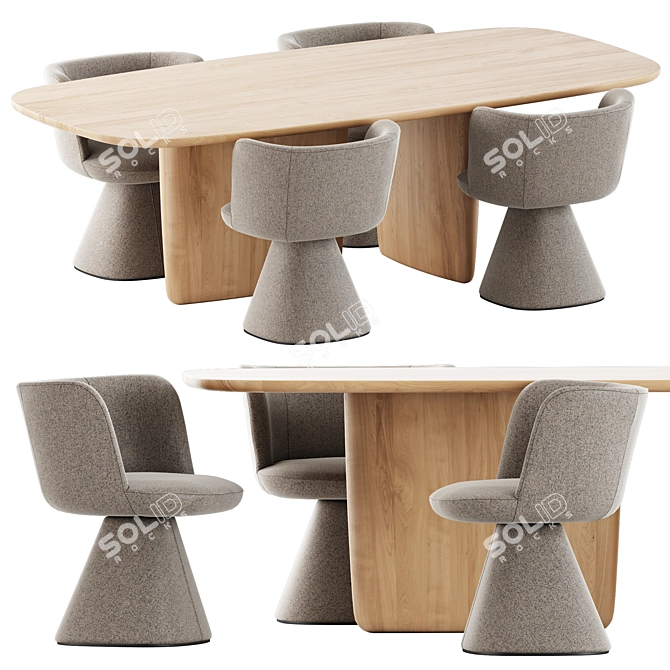 Bebitalia Flair O' Chair Set 3D model image 1