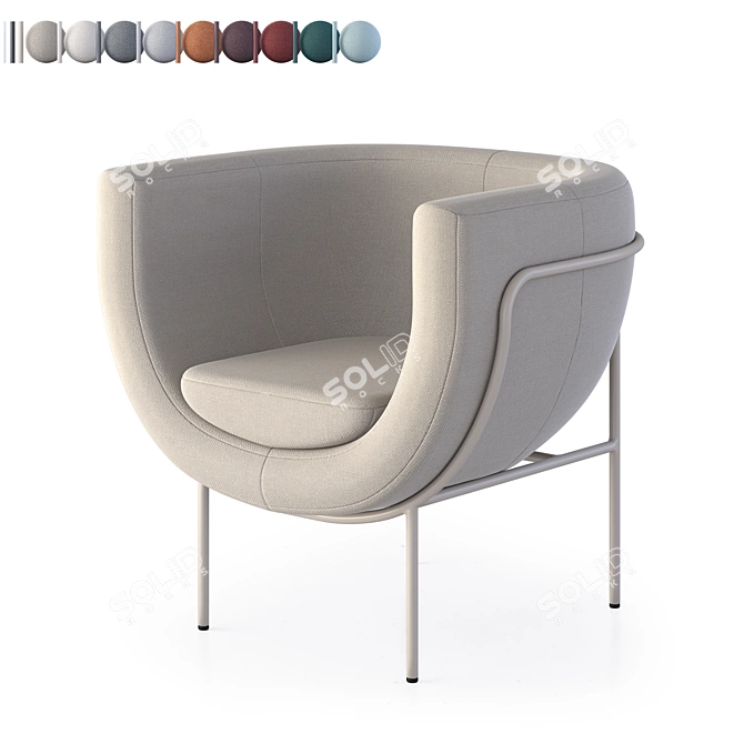 NID 1 Armchair by ARTU 3D model image 1