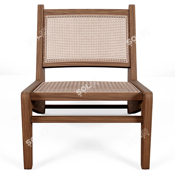 Mid-Century Kangaroo Lounge Chair 3D model image 2