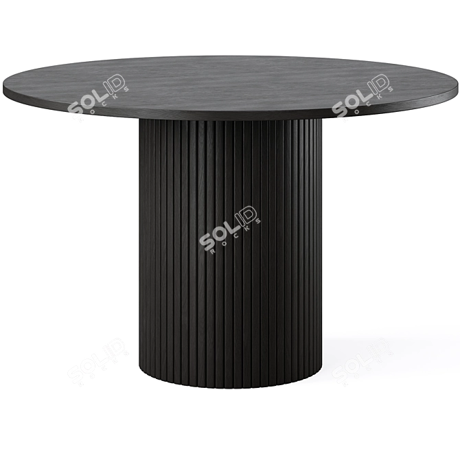 Elegant Hill Dining Table and Rodham Chair 3D model image 3