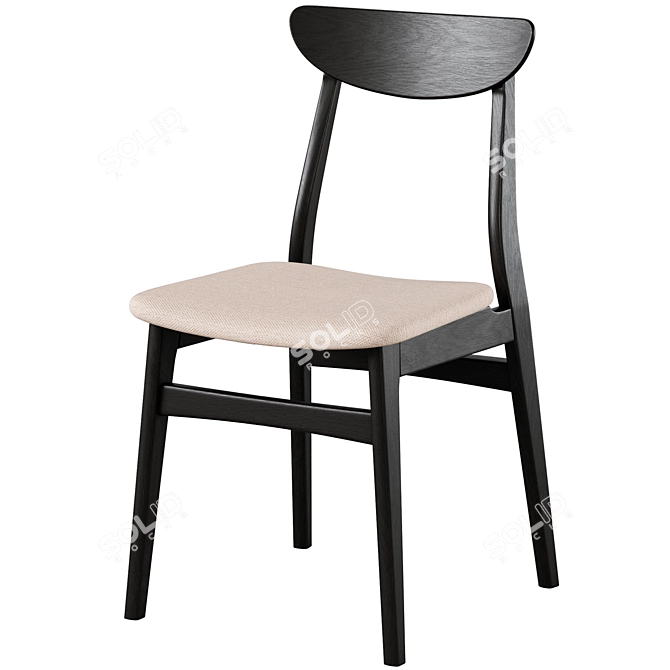 Elegant Hill Dining Table and Rodham Chair 3D model image 6