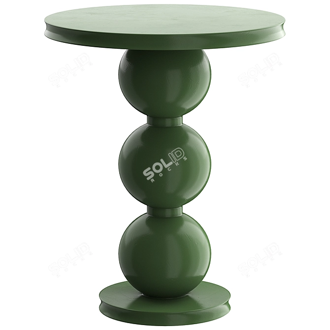 Sleek Modern Nigel Side Table 3D model image 1