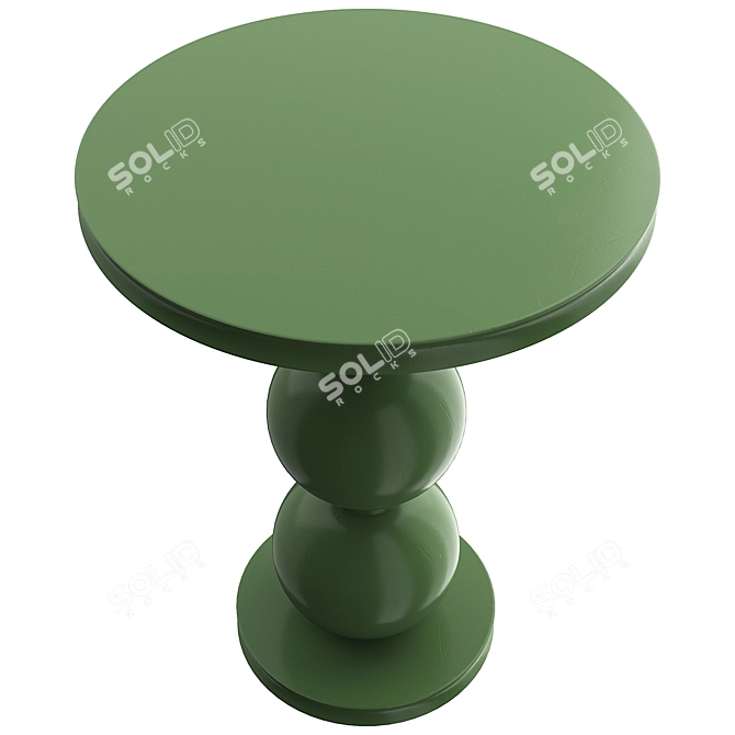 Sleek Modern Nigel Side Table 3D model image 2