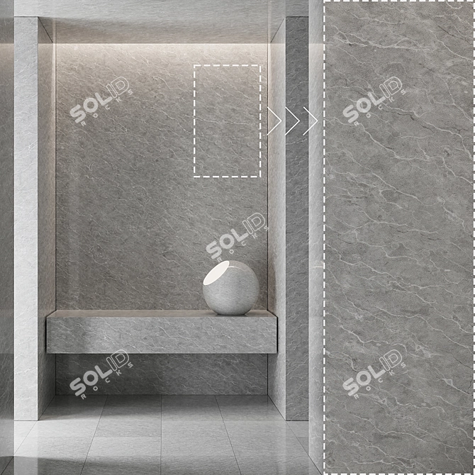 Marble Stone No362 Coronarender Panels 3D model image 1