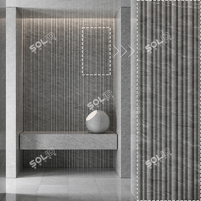 Marble Stone No362 Coronarender Panels 3D model image 2