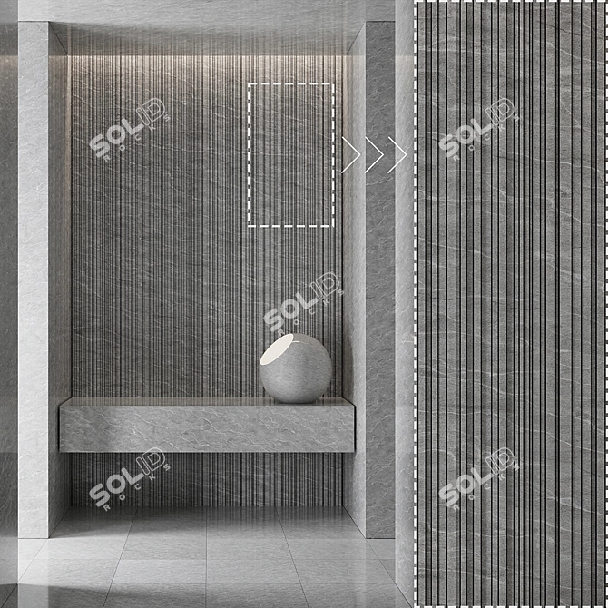 Marble Stone No362 Coronarender Panels 3D model image 3