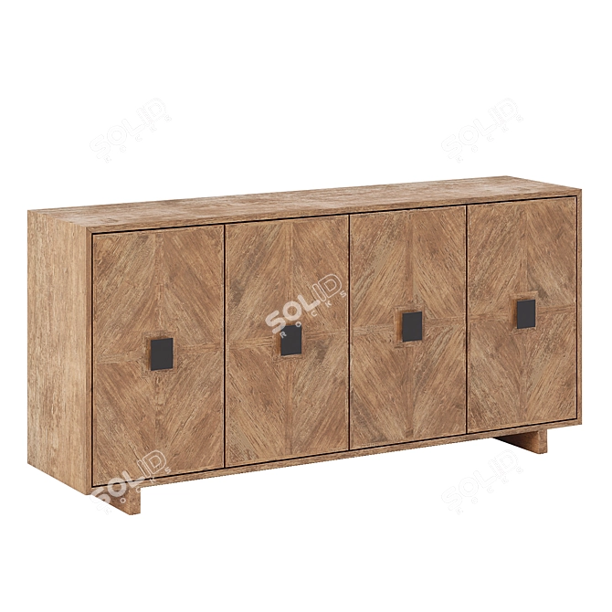 Luxury Storage Cabinet Gate  3D model image 2