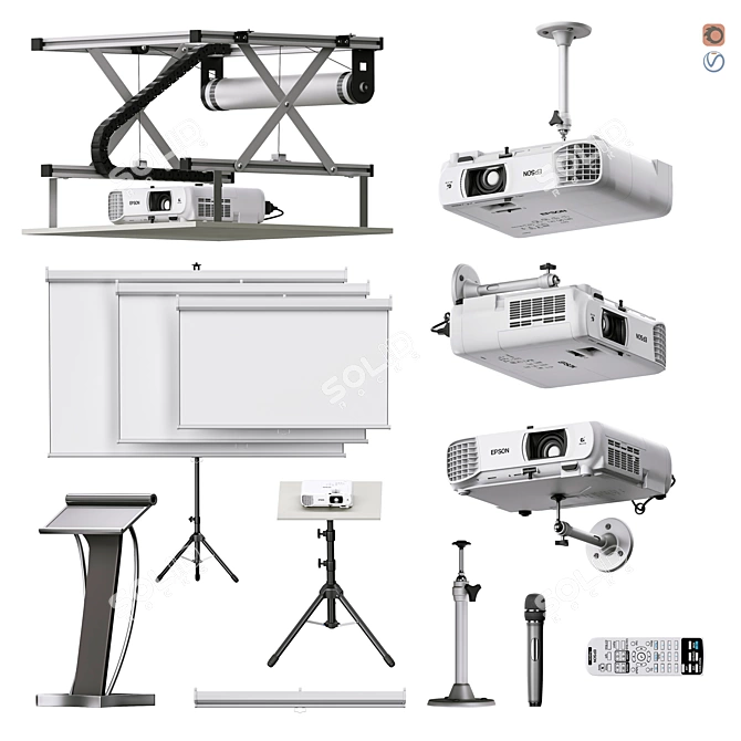 Performance & Home Cinema Electrical Equipment Set 3D model image 1