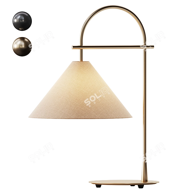 Sleek Arlo Table Lamp 2017 3D model image 1