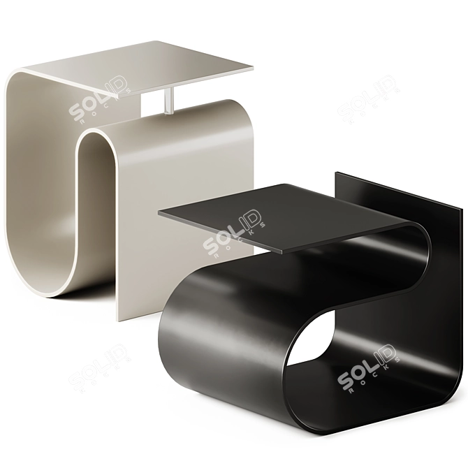 Sleek Budde Side Table 3D model image 9