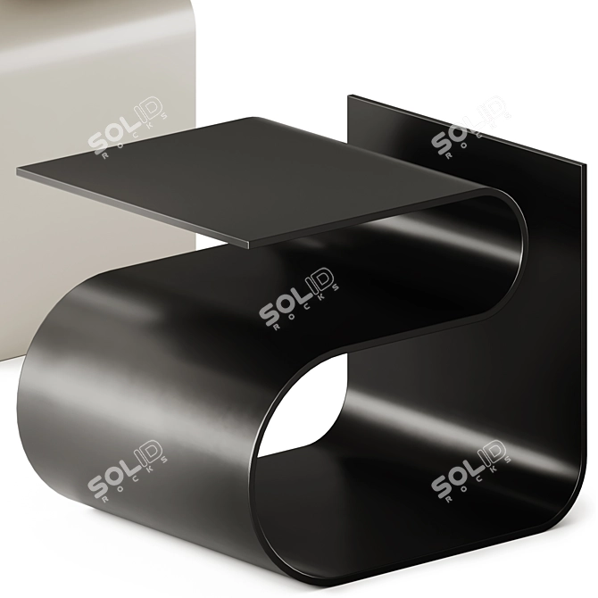 Sleek Budde Side Table 3D model image 11