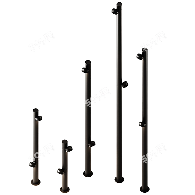 Karman Jaco LED Outdoor Floor Lamp 3D model image 2