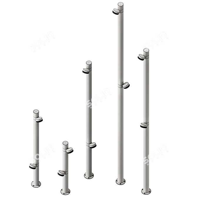 Karman Jaco LED Outdoor Floor Lamp 3D model image 5