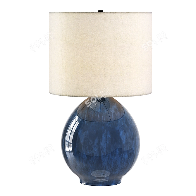 Jordan Ceramic Table Lamp, Elegant Lighting 3D model image 2