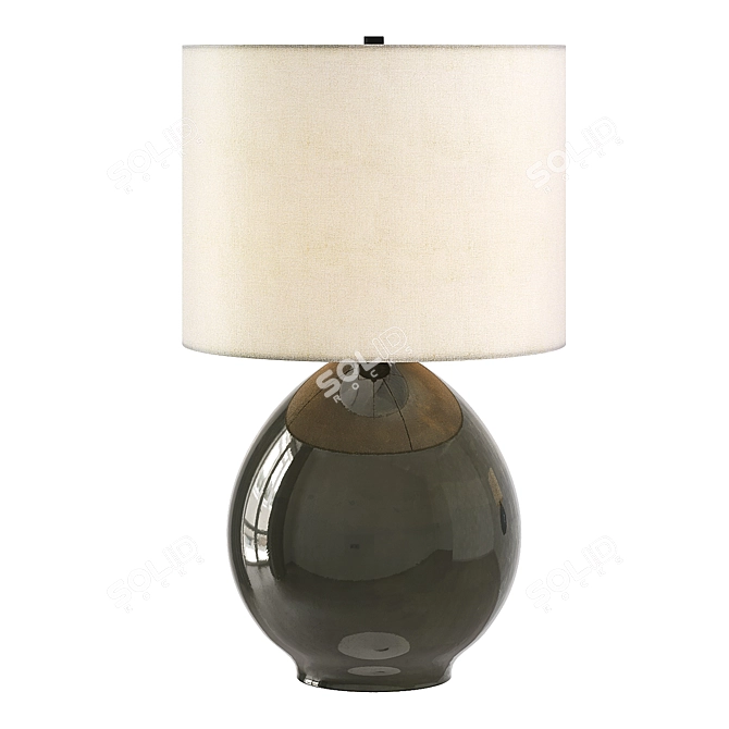 Jordan Ceramic Table Lamp, Elegant Lighting 3D model image 3