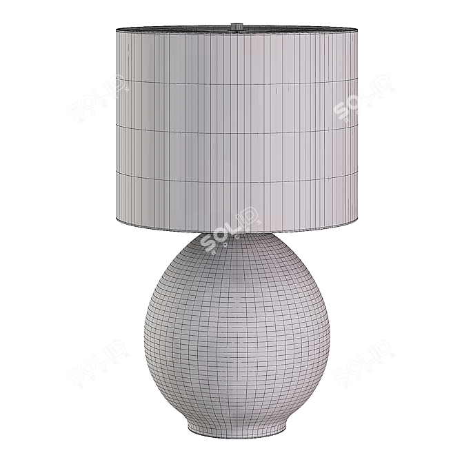 Jordan Ceramic Table Lamp, Elegant Lighting 3D model image 4