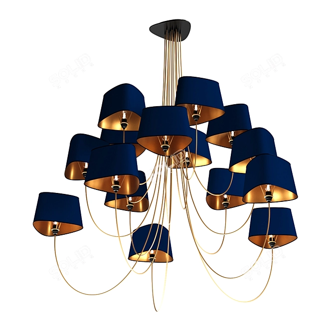 Modern Nuage 15 Pendant Light 3D model image 6