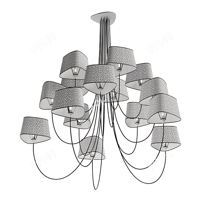 Modern Nuage 15 Pendant Light 3D model image 7