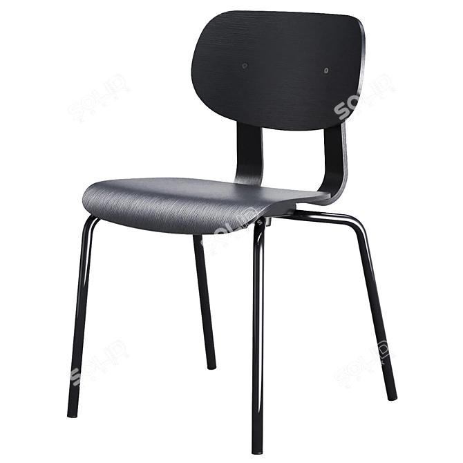 VG&P HD Stacking Chair - Designer Seating 3D model image 3