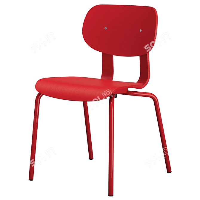 VG&P HD Stacking Chair - Designer Seating 3D model image 4