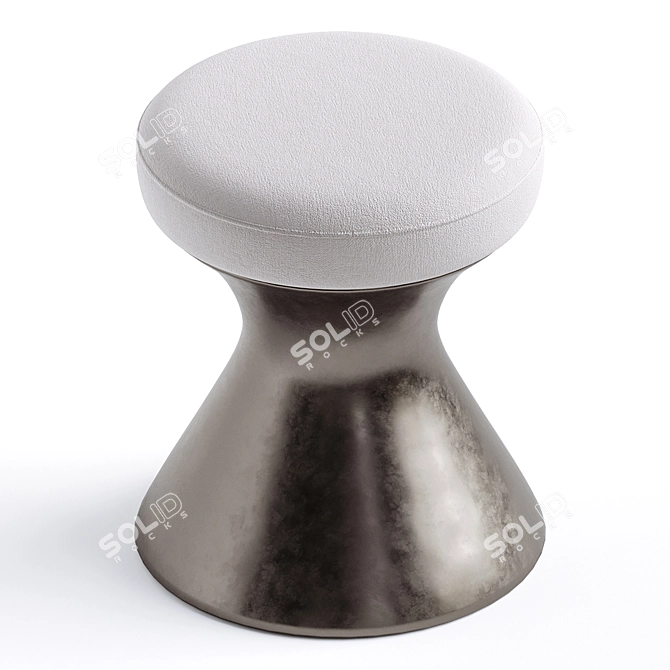 Elegant Tula Stool by Chaaban 3D model image 2