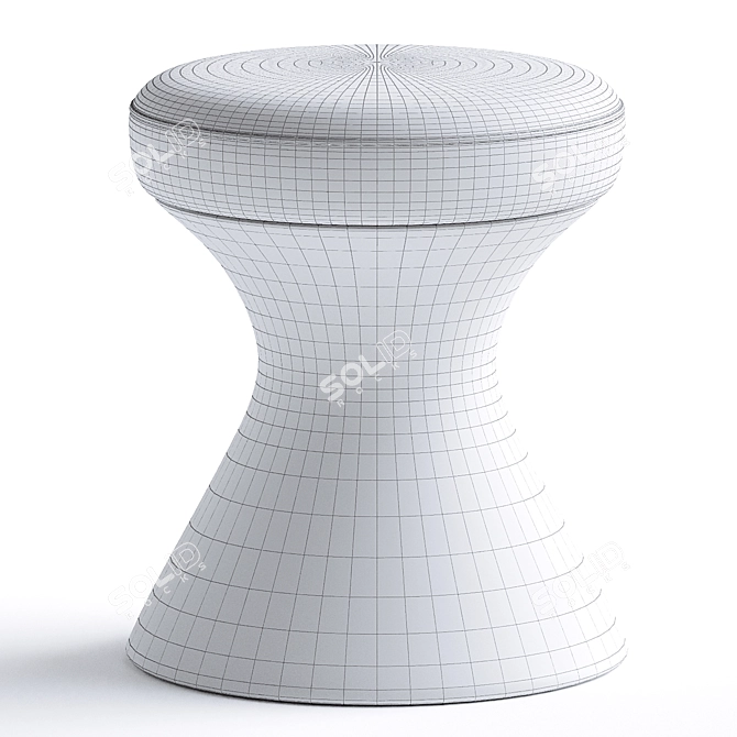 Elegant Tula Stool by Chaaban 3D model image 3