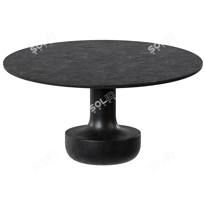 Elegant Toad Circular Table 3D model image 1