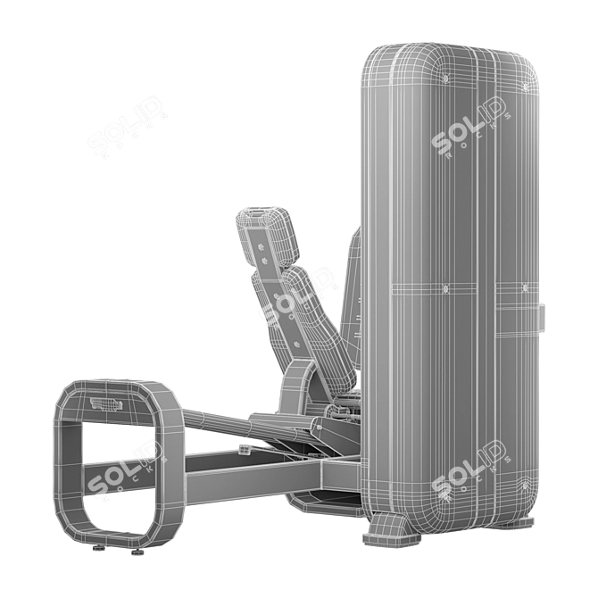 Advanced Leg Press Machine with Detailed Textures 3D model image 6