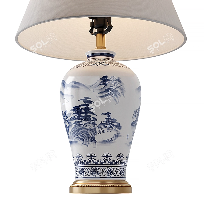 Cottage Table Lamp - Jonathan Y 3D model image 2